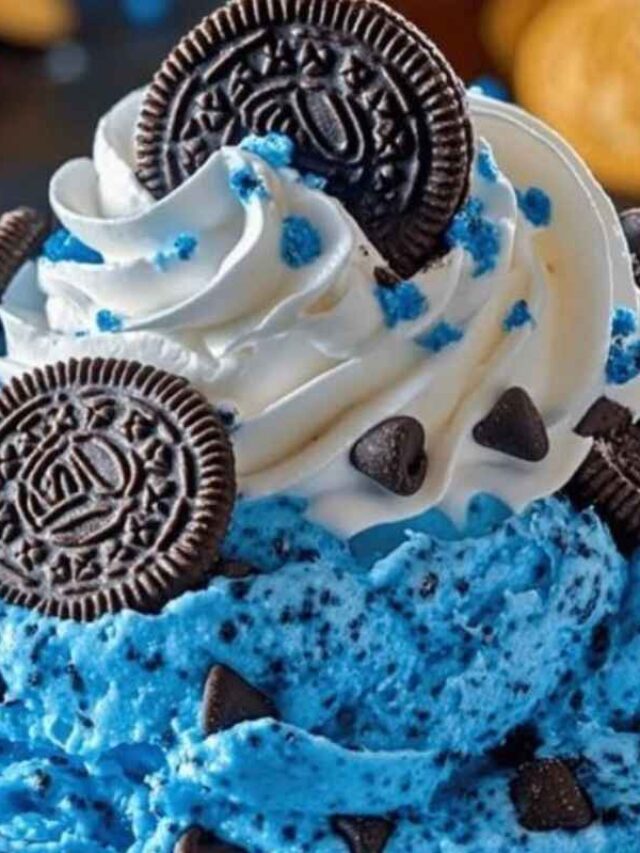 Cookie Monster Ice Cream: Easy No-Chur …