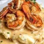 Creamy Garlic Shrimp Over Mashed Potatoes 1